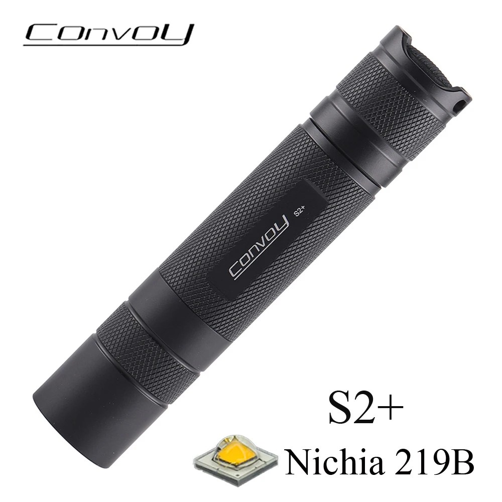 

Фонарик Convoy S2 + с Nichia 219B R9080 Led Lanterna 18650, мощная вспышка, мини-фонарь для кемпинга, рыбалки, работы