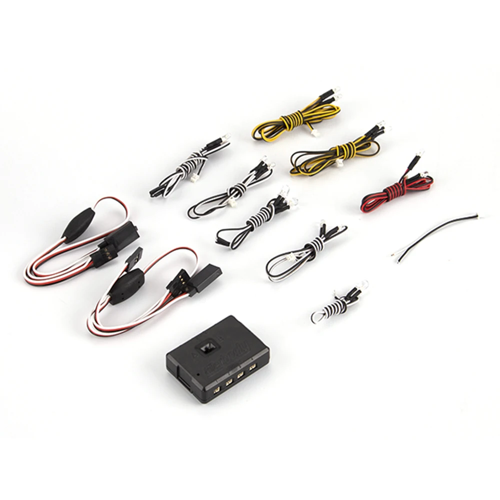 Killerbody LED Light Unit Set with Control Box 17Pcs LEDS Replacement for KB 1/10 MARAUDER Ⅱ Axial SCX10 TRX-4 Remote Control