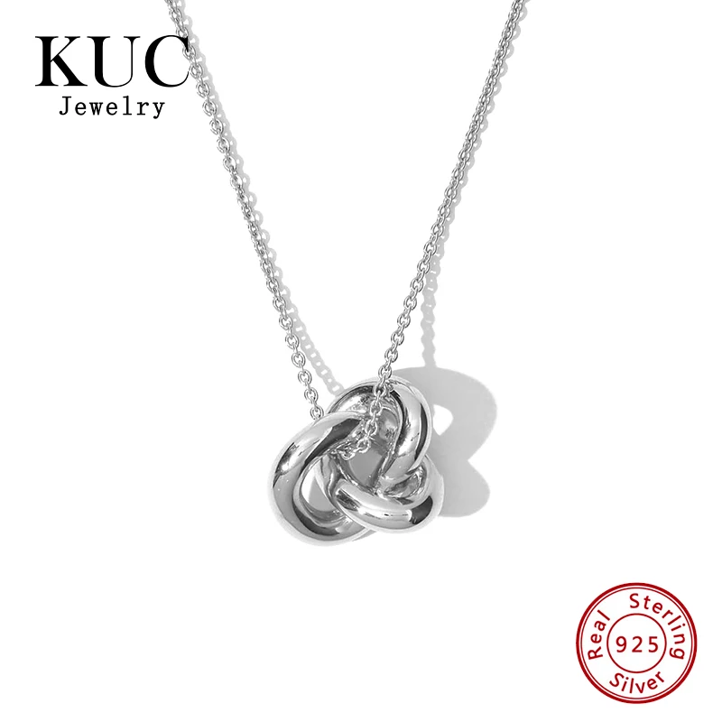 

925 Sterling Silver Paperclip Necklace Stylish Chic Personality Safety Pin Fine Jewelry Paper Clip Women Necklaces