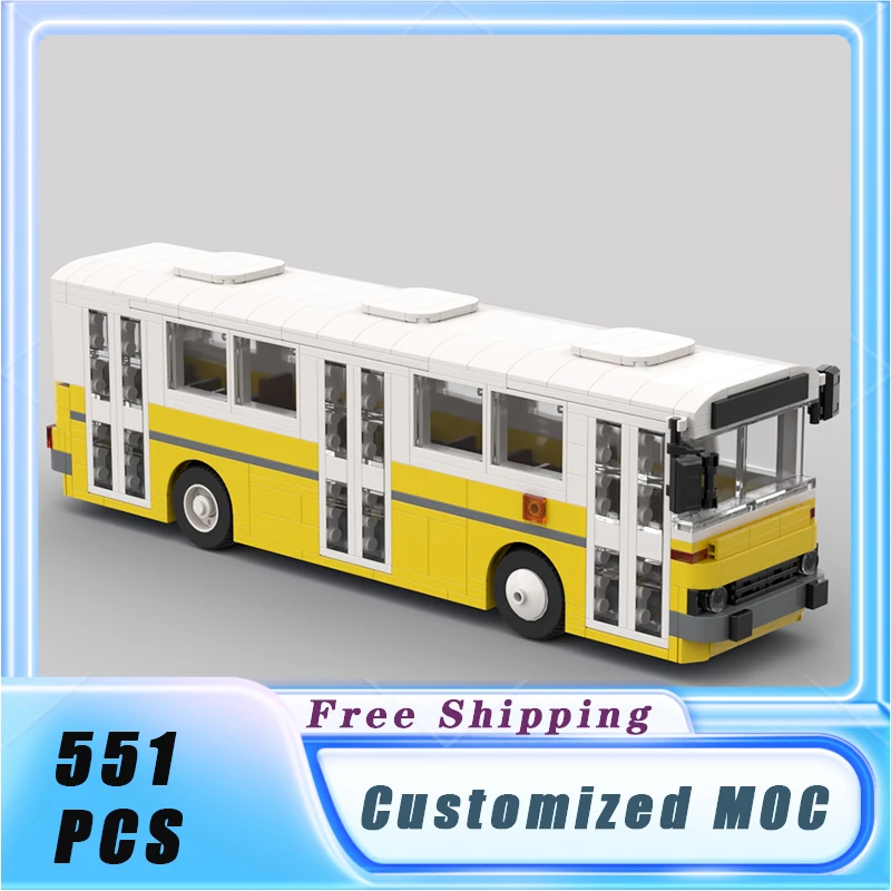 

Classical Vehicles MOC 1976 Ikarus 260 City Bus Building Blocks Model Bricks Sets Assemble Display Children's Toys Gifts