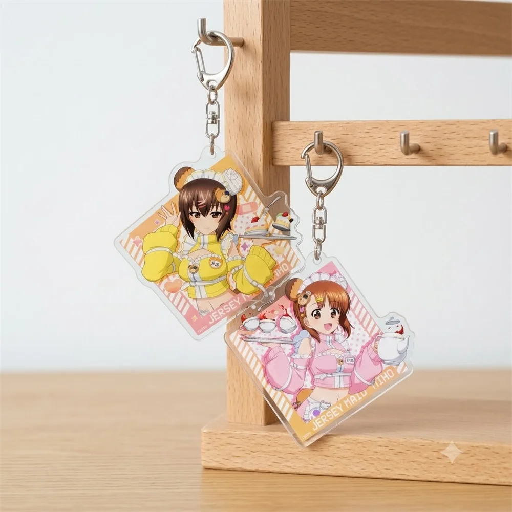 6CM Acrylic Keychain Model Cosplay Charm Characters Ornament Accesorios Goods Christmas Gifts Anime ‌Girls und Panzer