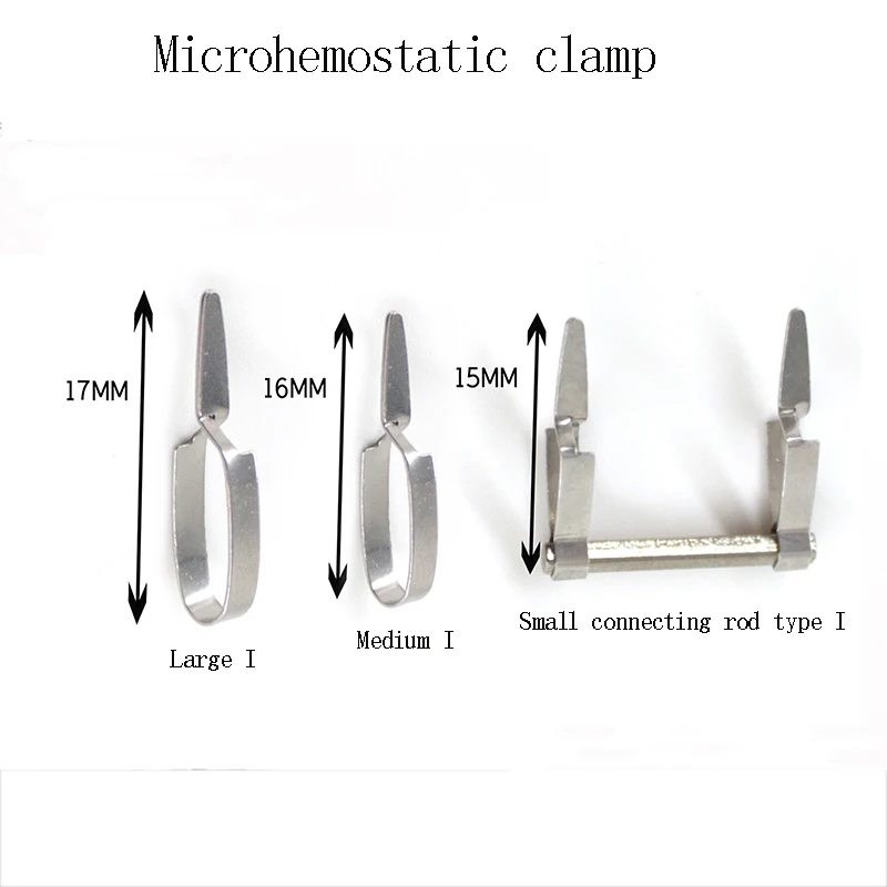 Stainless steel microscopic arterial clamp