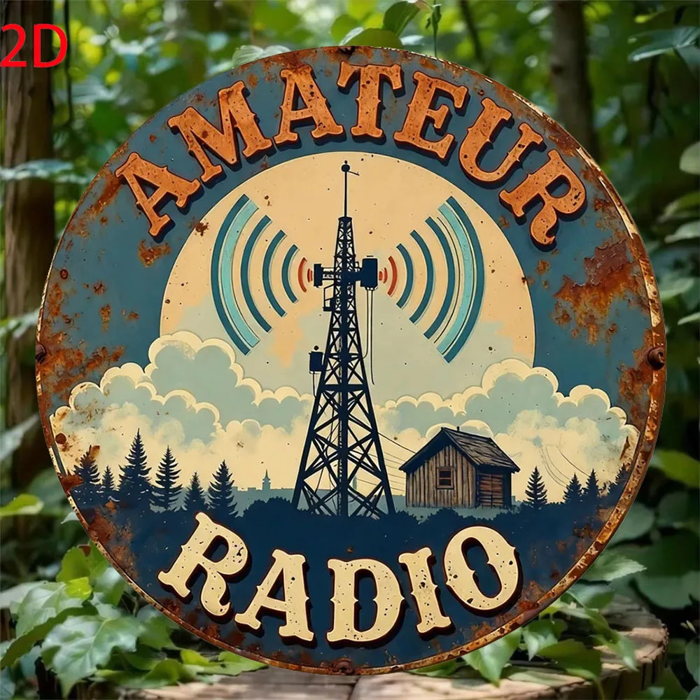 Retro Ham Radio Wall Art: Easy Installation & Weather-Resistant for Indoor/Outdoor Use