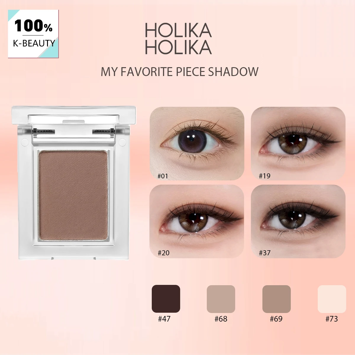 HOLIKA My Favorite Piece Shadow-8 Shades, Highly Pigmented, Long-Lasting & Fade-Resistant, Korean Cosmetic Makeup