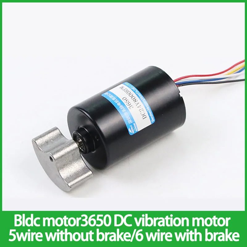 Brushless motor3650 DC vibration motor five wire without brake/six wire with brake planetary gear high torque 12V24V micro motor