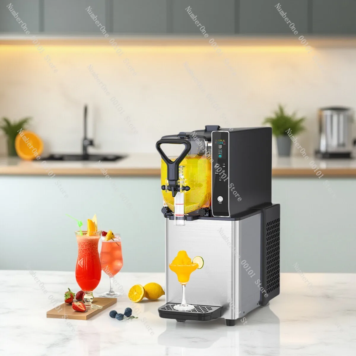 Commercial Frozen Drink Machine - Auto Slush Maker for Juice Ice Beverage Shop