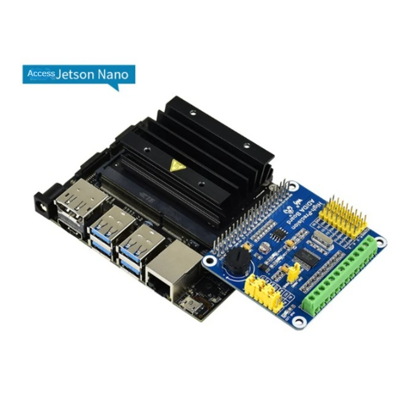 High-Precision AD/Da Board PCB For Raspberry Pi Digital Module Compatible With 4B/3B+/JETSON NANO Module