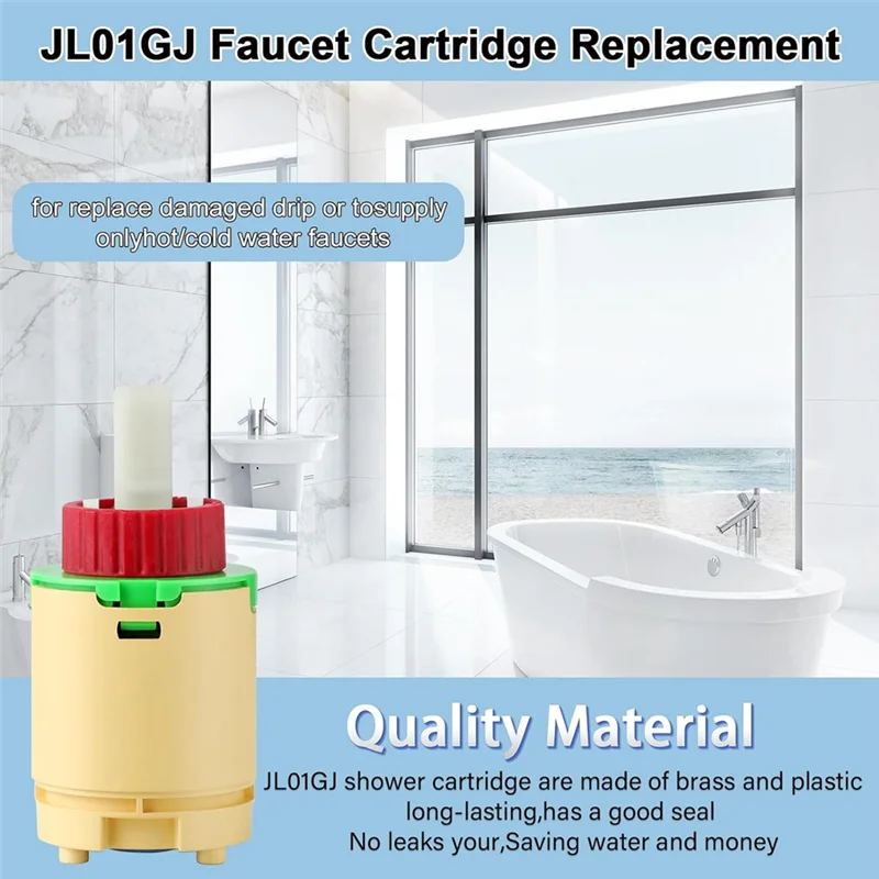 【Flash Sale】JL01GJ Shower Cartridges Replacement,40Mm Faucet Cartridges Replacement,For Replaces Cartridges Tub And Shower Valve