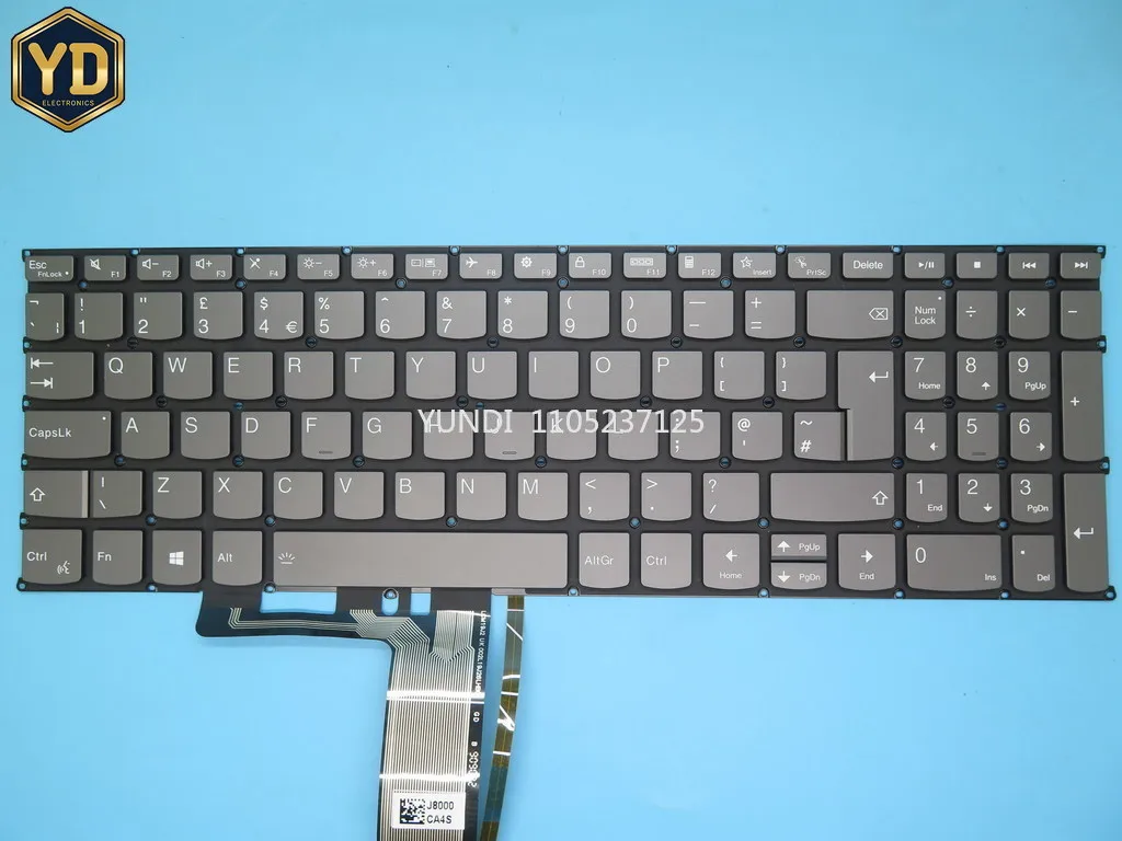 YD Flex 5-15IIL05 Flex 5-15ITL05 Flex 5-15ALC05 teclado para ordenador portátil Lenovo inglés EE. UU. Reino Unido retroiluminado gris nuevo