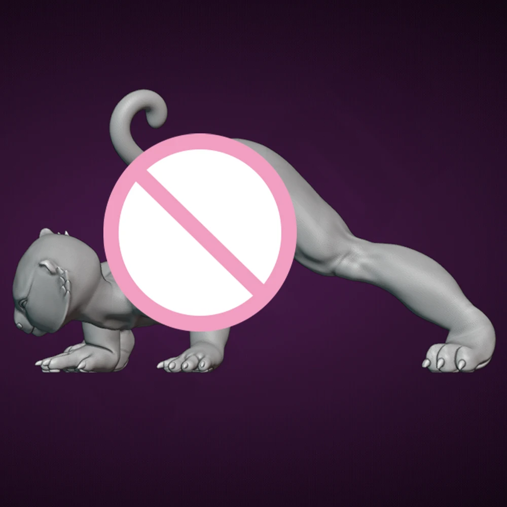 NSFW Mutter Tiger 1/24 Scale Resin Figure Model Kit Sexy Diorama Unassembled Unpainted Doll 3D Printing DIY Statue Crafts Toy