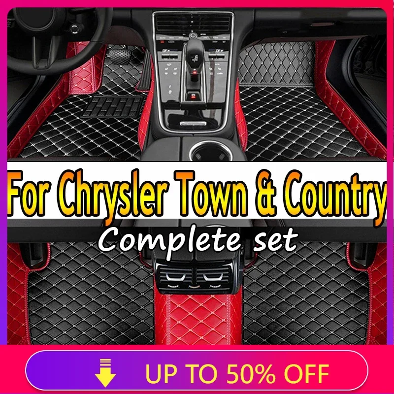 Car Floor Mat For Chrysler Town & Country 7 Seat 2013~2016 Waterproof Protection Pad Carro Rear Trunk Floor Mat Car Accessories