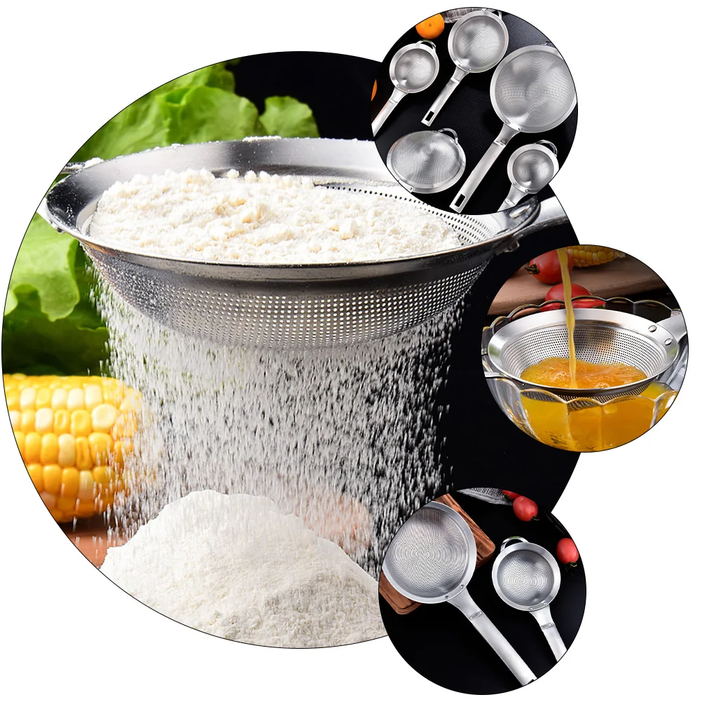 

1pc Stainless Steel Spoon Long Handle Juice Filter Oil Strainer For Kitchen Cooking Soy Milk Juice Frying Tool