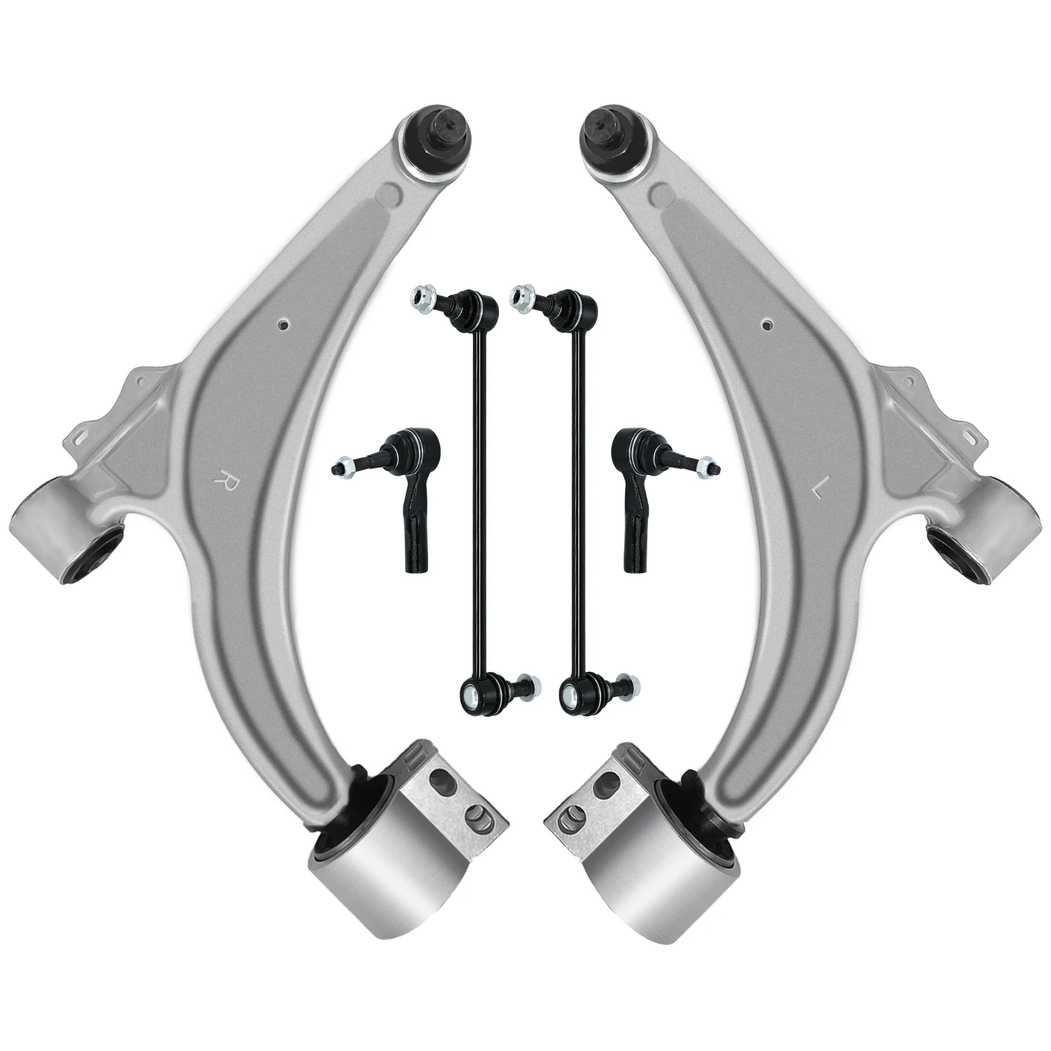 

TOPICKSAP 6PC Front Lower Control Arm w/Ball Joint & Sway Bar & Tie Rod for 2011-16 Chevy Cruze/12-17 Buick Verano - K622838