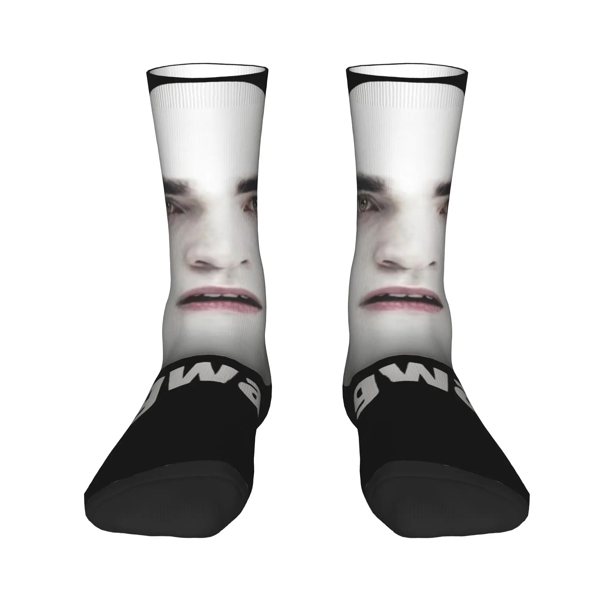 Twilight Eggward Funny Meme Socks for Women Men Breathable Edward Cullen Super Soft Middle Tube Socks Non-slip