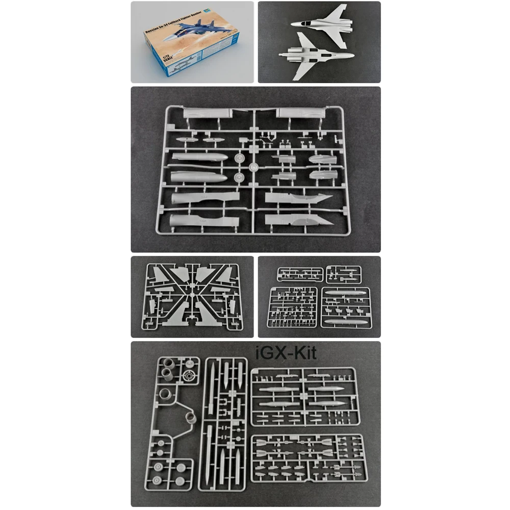 

Trumpeter 01652 1/72 Scale Russian SU34 Su-34 Fullback Fighter Bomber Aircraft Plastic Assembly Model Toy Gift Building Kit