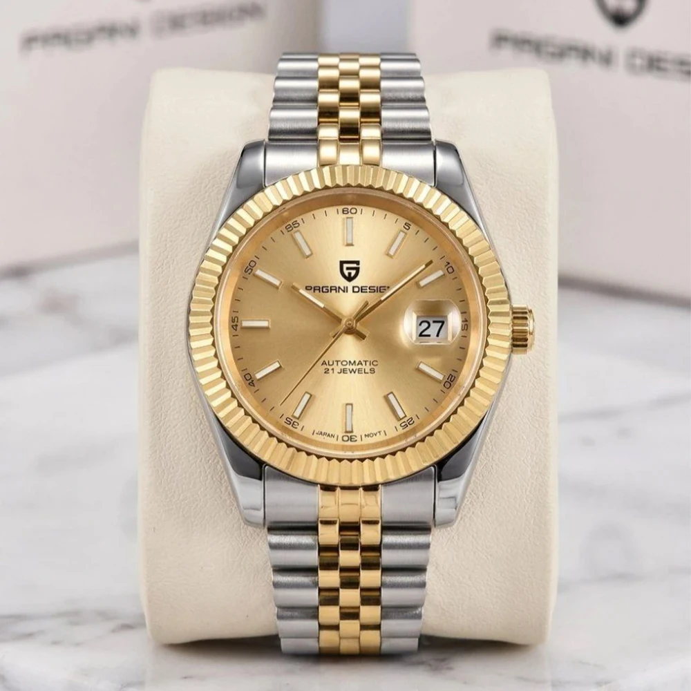 

PAGANI DESIGN 2026 DateJust Luxury Men Mechanical Watch Jubilee Strap Sapphire Glass Luminous Automatic Watches for men PD-1645