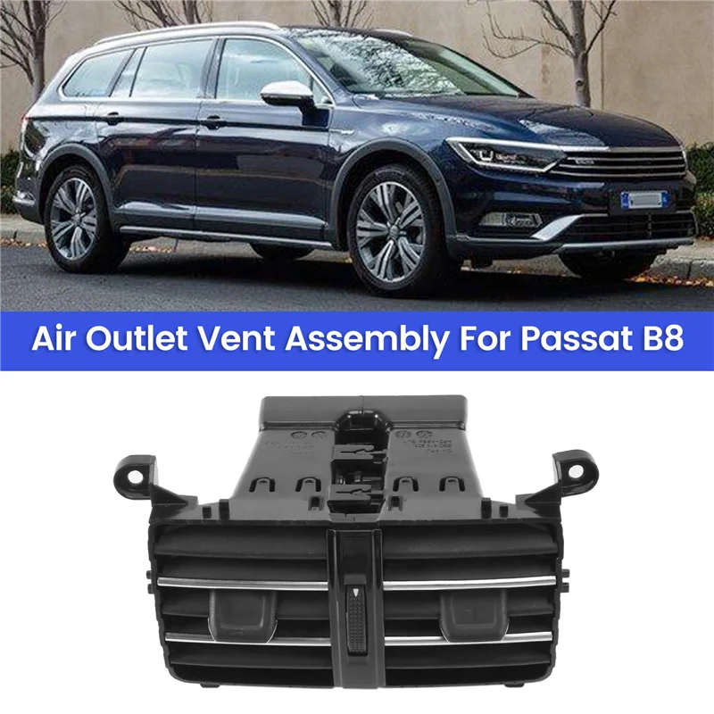 Conjunto de ventilação de saída de ar fresco do apoio de braço central traseiro do carro para-vw passat b8 3gd 819 203 3gd819203 3g0 819 203 um estilo do carro