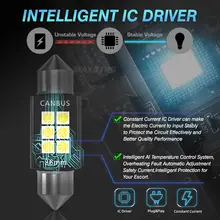 2x 3030 Chip Festoon LED Bulb for Car Interior 12V #5