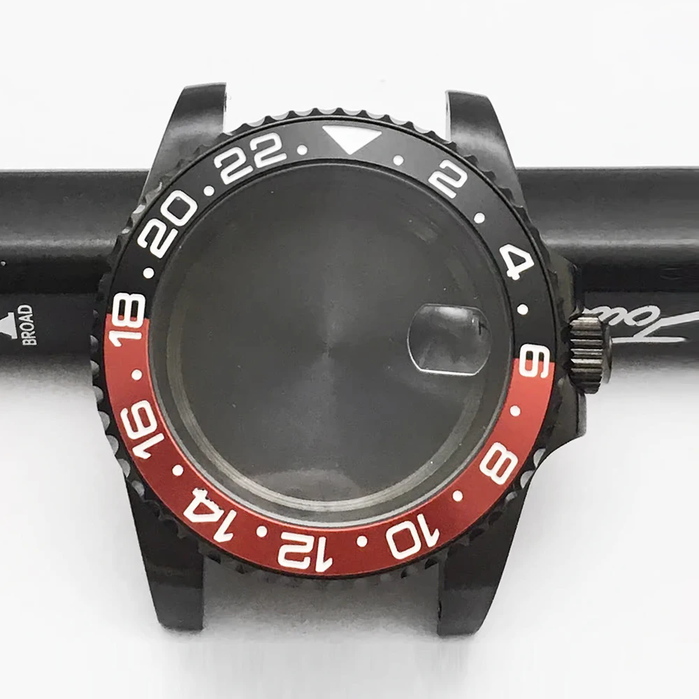 40mm classique affaires noir plongeur hommes montres automatique NH35 8215 boîtier de mouvement montre de mode décontractée pour hommes