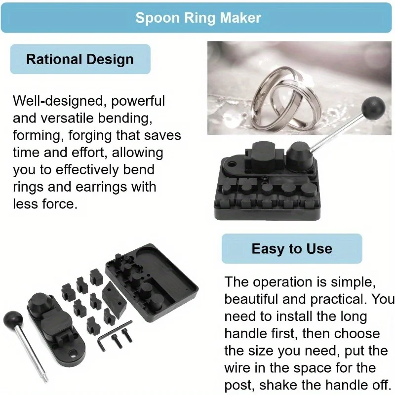 DIY Jewelry Plastic Bending Machine Ring Bracelet Rolling Bender Repair Tools Jewellery Handmade Making Tool