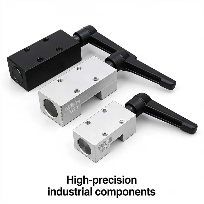 HGR15 HGR20 HGR25 HGR30 HGR35 HGR45 Linear Guide Rail Clamp Fixed Ring Slider Lock Limiter Aluminum Alloy 45 Steel