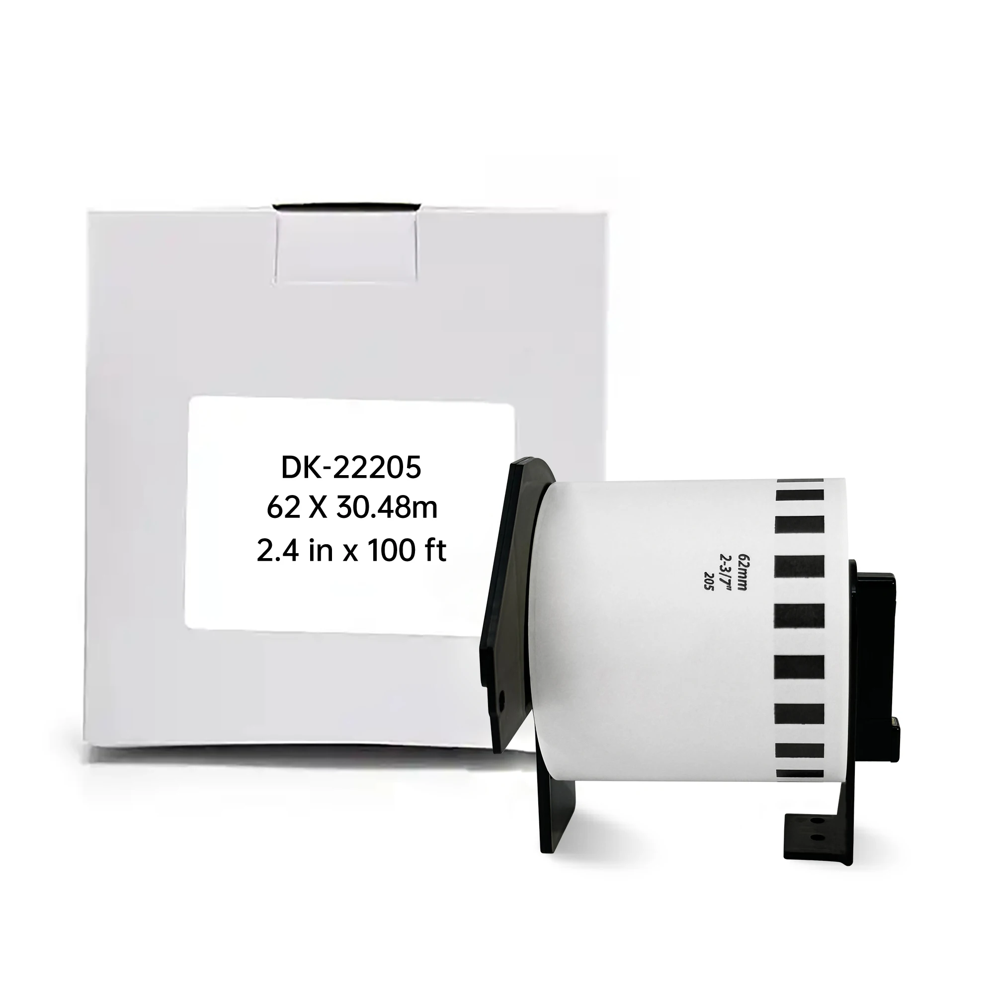 

Оптовые совместимые этикетки Brother DK-22205, 2,4 дюйма x 100 футов (62 мм x 30,48 м) с картриджем-держателем этикеток