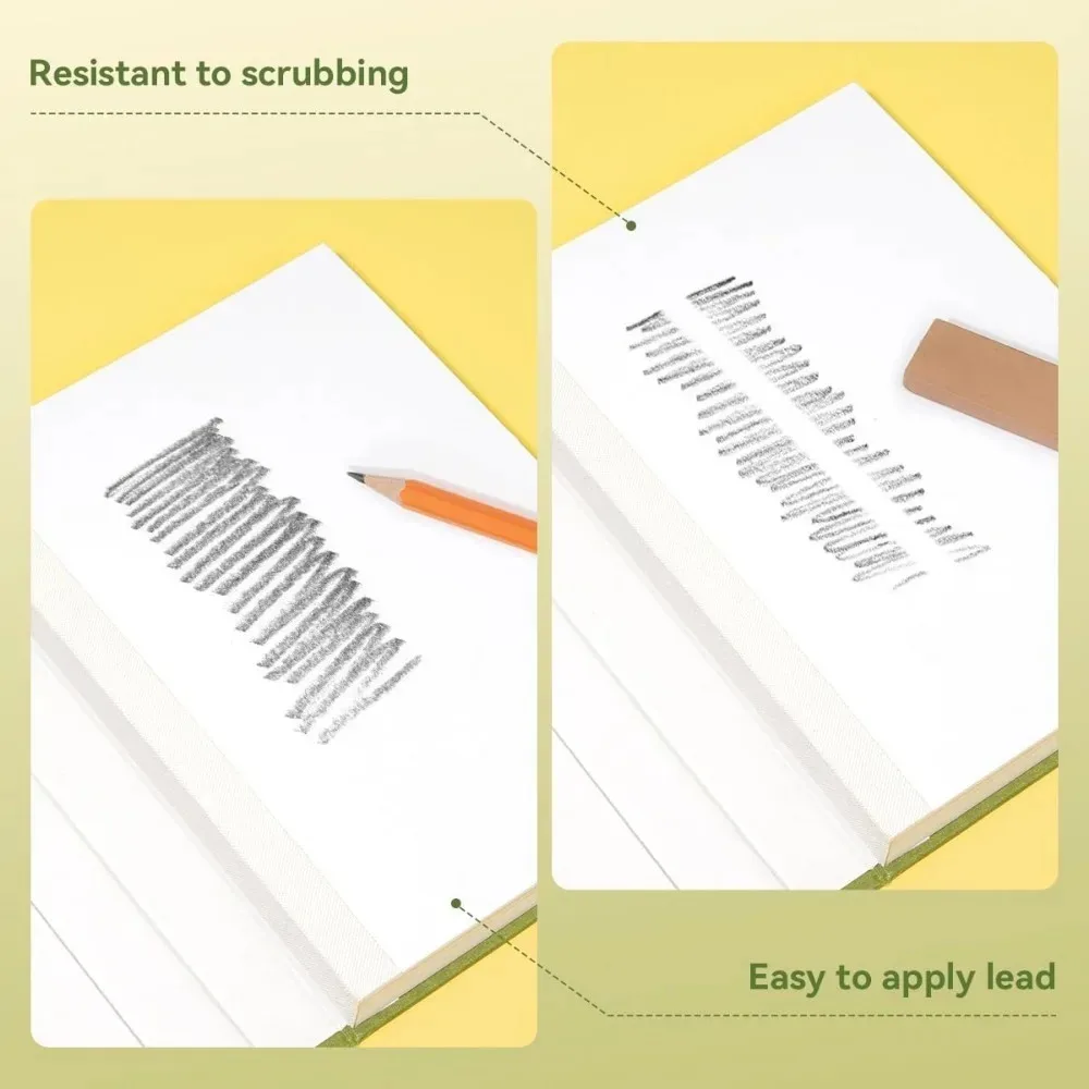 كتاب رسم بغلاف مقوى مميز من Arrtx 60 ورقة/120 صفحة 180 جرامًا ورق رسم سميك خالي من الأحماض #5