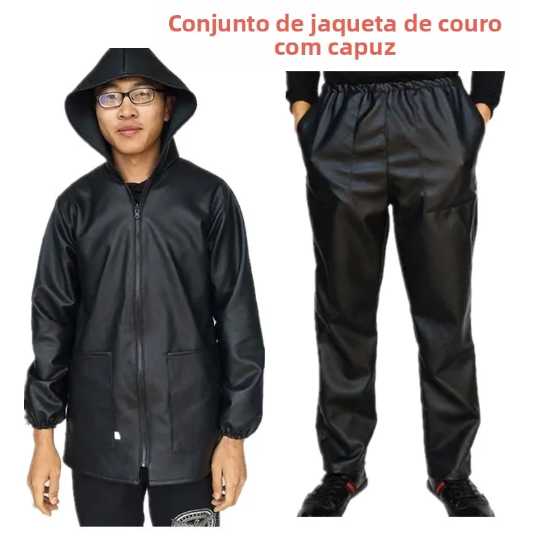 men's-leather-pants-and-jaet-set-waterproof-oil-resistant-windproof-fiberglass-workwear-for-car-repair-water-products