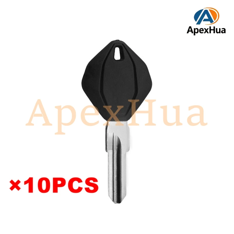 Motorcycle Key Blank for Ducati V4 V4S V4SL V2, Uncut Ignition Key Shell with Chip Slot
