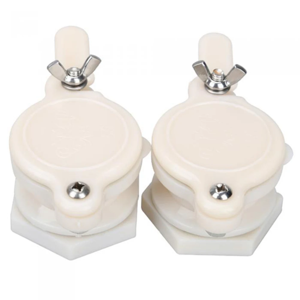 

2 Pcs Honey Extractor Gate Valves Stainless Steel Food Grade Removable Bracket Suitable Tap Bucket Beekeeping Supplies Gardening
