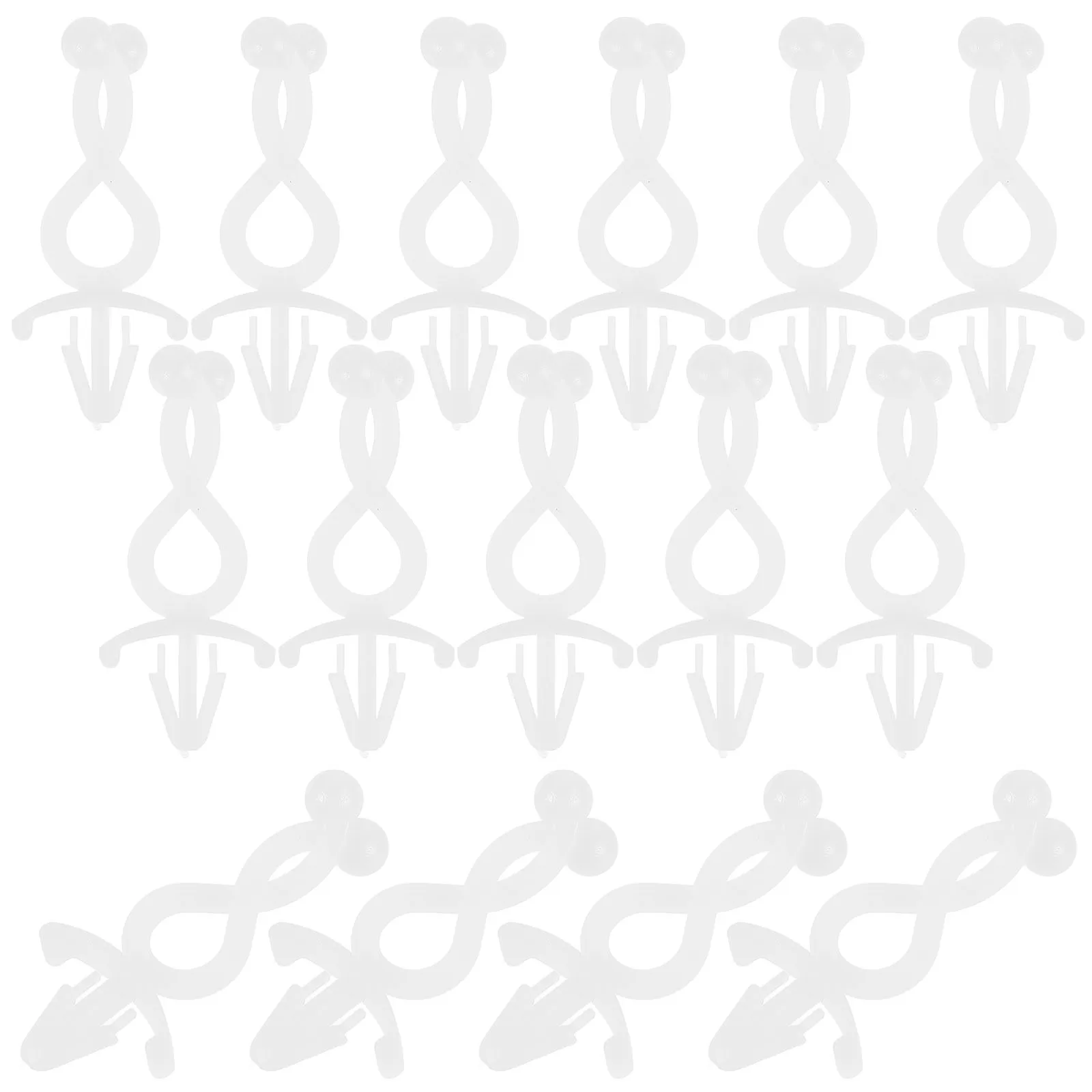 

100 Pcs Cable Wire Clips Small Clamps Nylon Fixing Cord Fasteners Clamp Wall Organizer Automotive