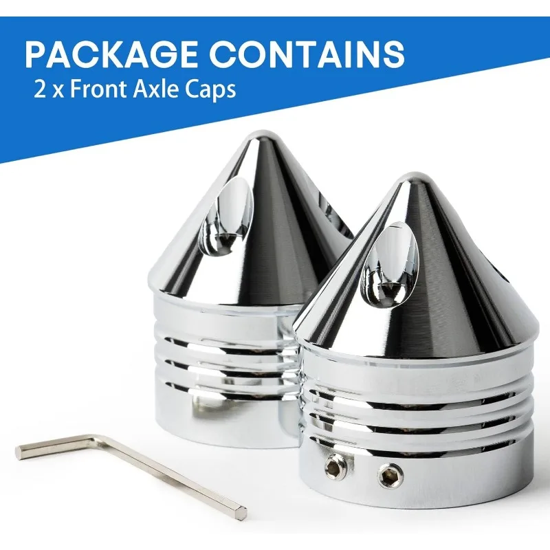 Motorcycle screw Front Axle Caps Front Axle Nut Cover Cap for Harley Davidson Softail Road King Street Electra Glide Iron 883 5