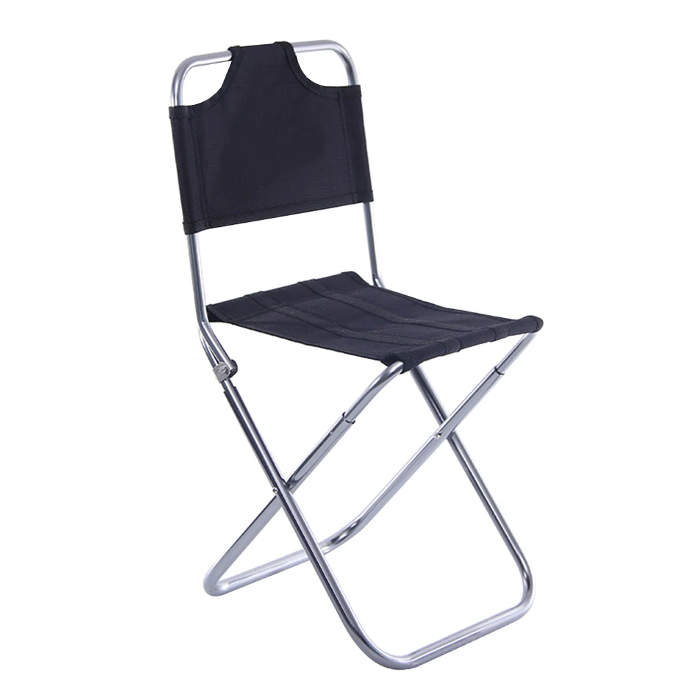 Outdoor Foldable Chair Fishing Folding Stool Aluminum Alloy Back-Rest Chair Camping Folding Stool Outdoor Portable Camping Chair