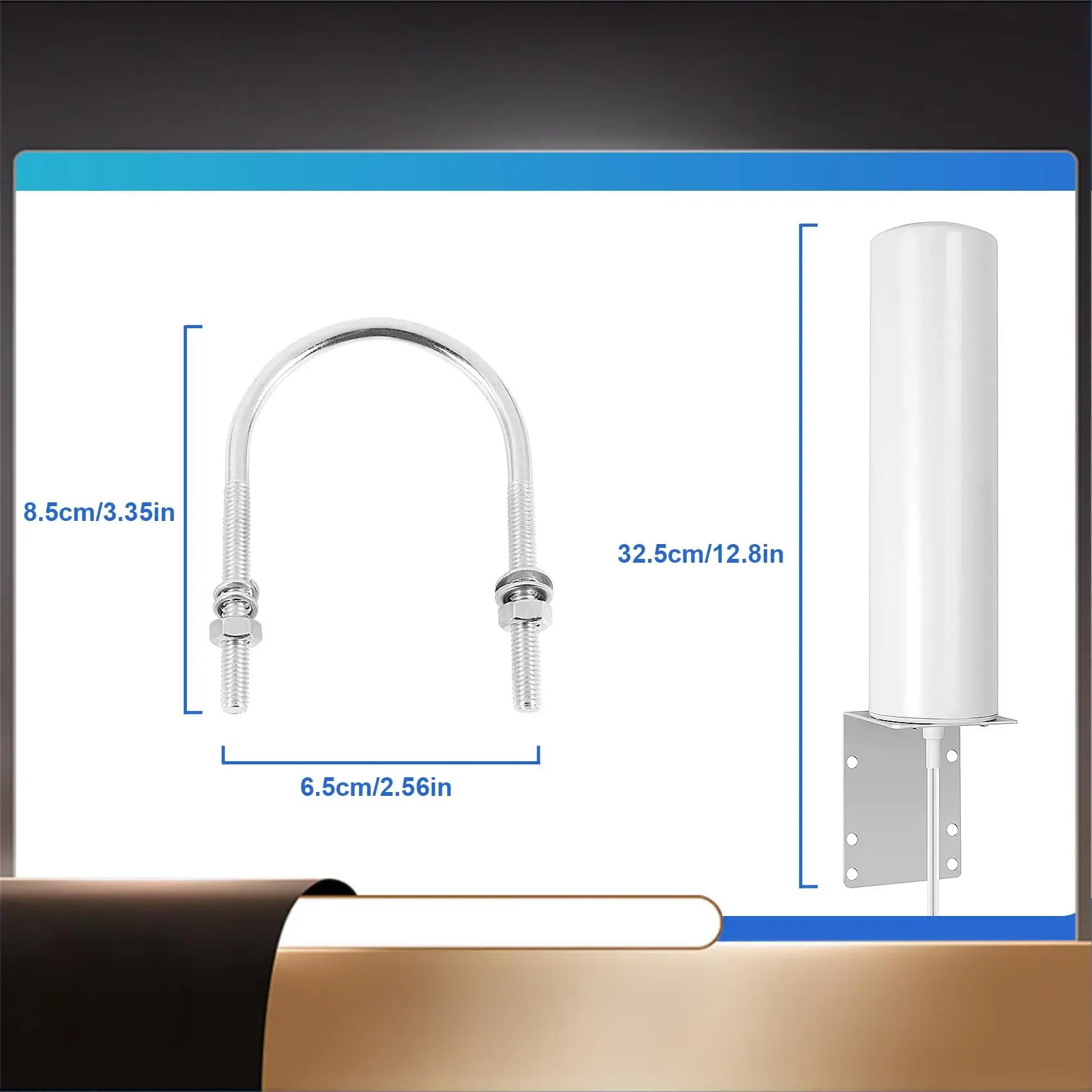 

Внешняя антенна 3G 4G LTE с двойным слайдером SMA 5 м для маршрутизатора 3G 4G Modem-N35R