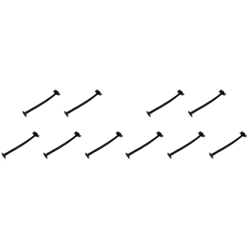 

B50B-10X PCIE X1 Riser Cable Dual 90Degree Прямоугольный удлинительный кабель Pcie 3.0 X1 To X1 8 Гбит/с PCI Express 1X Riser Card 20Cm