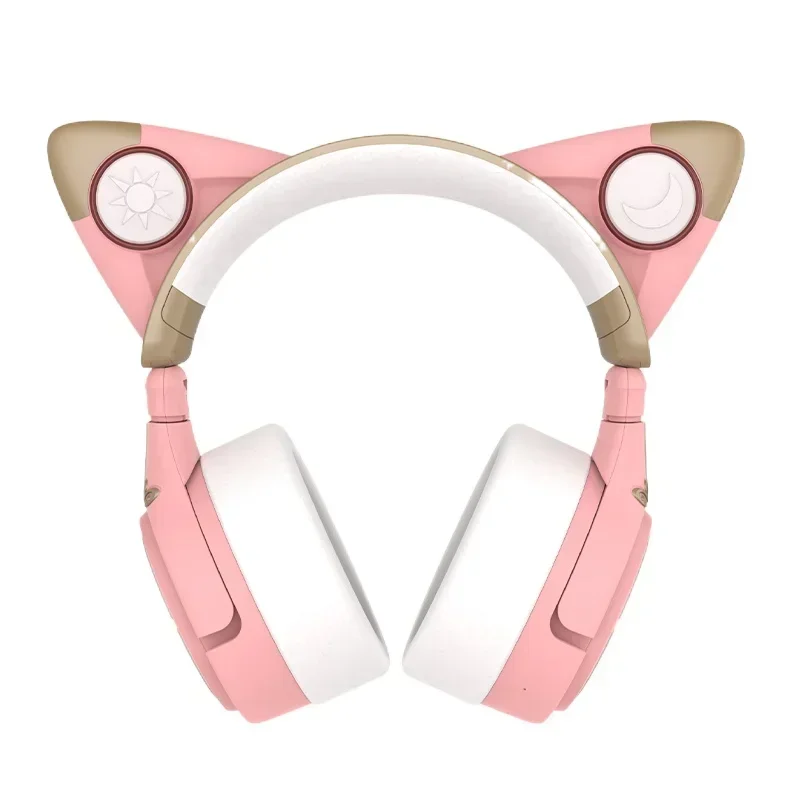 Cat Ears Headphone Head-Mounted Noise Reduction Bluetooth Wireless with Ear Microphone Cardcaptor Sakura Headphones