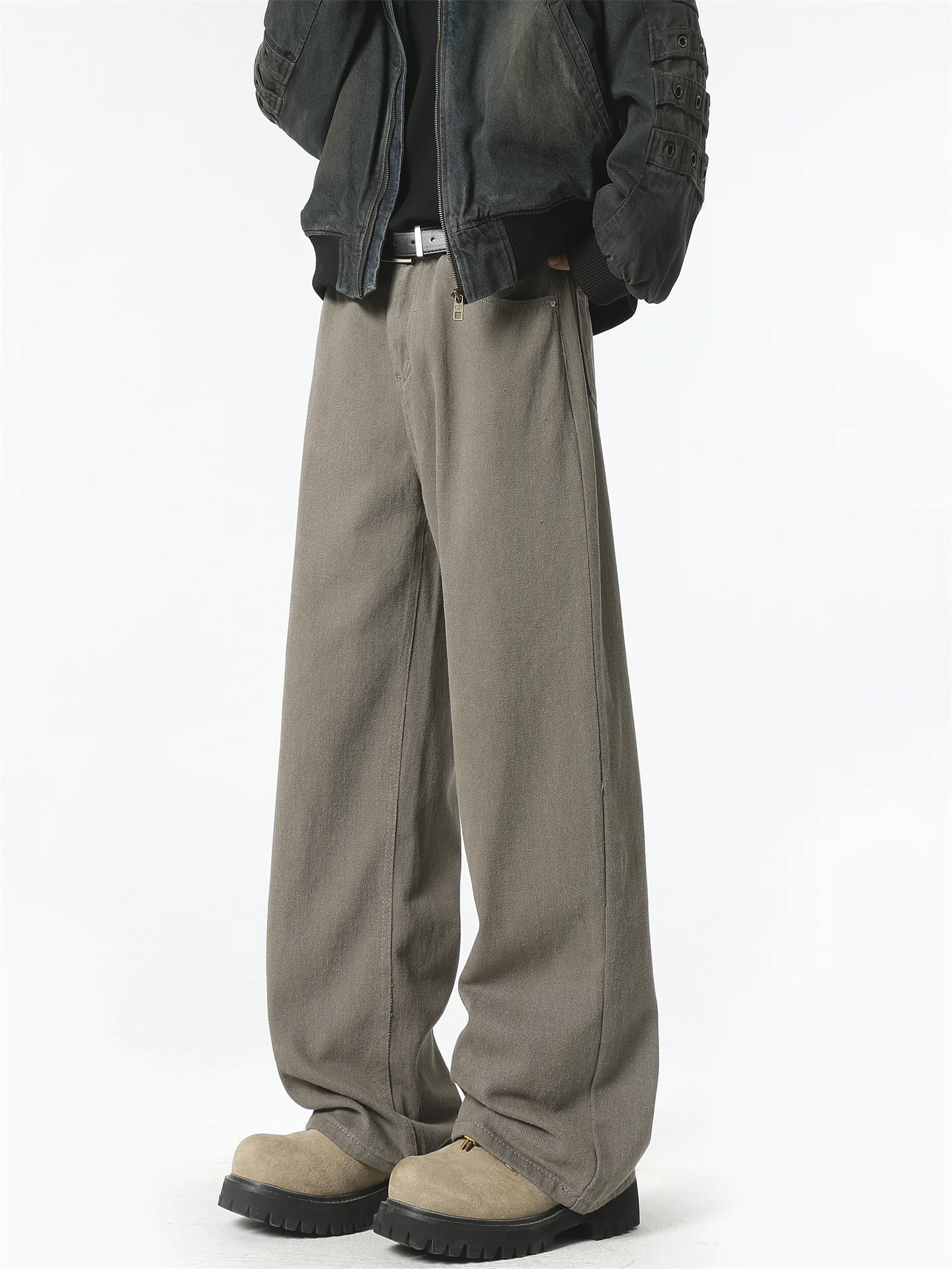 

Ретро-джинсы прямого кроя из хлопка для мужчин: модный тренд осени, свободный крой в американском стиле, для подростков