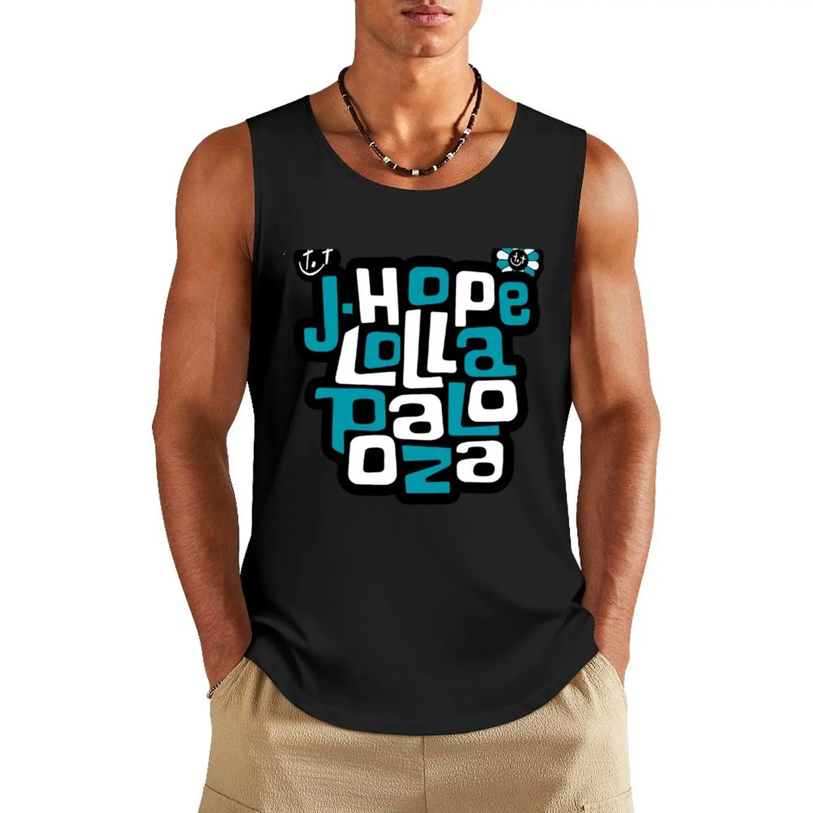

Jhope Lollapalooza Hobi More Jack in The Box Tank Top muscle t-shirt Men's summer t-shirt Men's cotton t-shirt Japanese