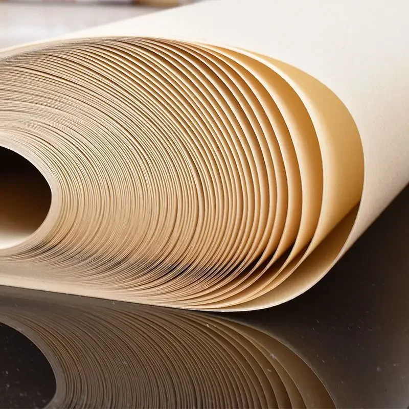 Antique Half Ripe Rice Paper Brush Writing Calligraphy Practice Raw Xuan Paper Traditional Chinese Painting Work Ripe Xuan Paper