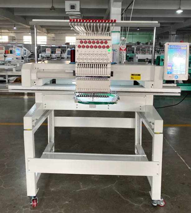 Yeshi Customized Color and Logo 9/12/15 Needles 16 Languages Single Head Big Area Computerized Embroidery Machine