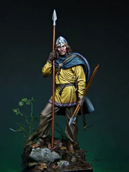 1/24 Resin Figure Assembled Model Kit Ancient Military Hobby Miniature Vikings Warrior Unassembled and Unpainted Free Shipping