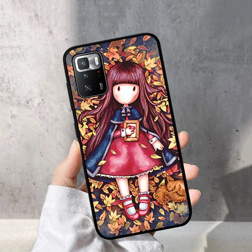 Japan Santoro G-Gorjuss Phone Case For Redmi Note 4 X 5 A 6 7 8 T 9 9S 10 11 11S 11Epro Poco M3 pro