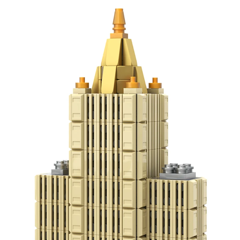 1096PCS MOC-239057 New York Life Building 1:800 Schaal Stad Architectuur Model Bouwstenen Bricks Montage Speelgoed Kinderen Kerstcadeau