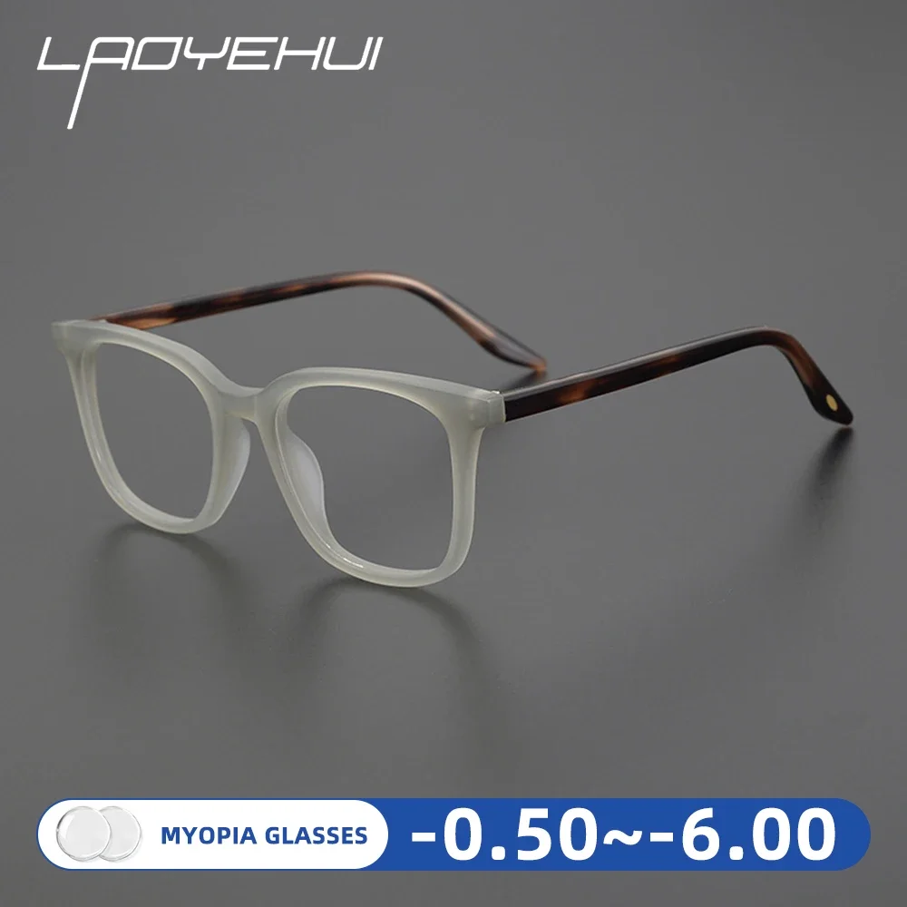 

Retro Men Myopia Eyewear TR Square Optical Prescription Frames Luxury Brand Trend Anti Blue Light Computer Eyeglasses Customize