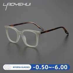 Retro Men Myopia Eyewear TR Square Optical Prescription Frames Luxury Brand Trend Anti Blue Light Computer Eyeglasses Customize
