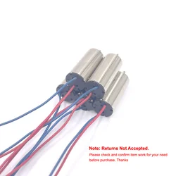 5pcs 8520 8.5mm*20mm DC 3V-4.2V 54000 RPM Ultra-High Speed Strong Magnet Coreless Motor DIY Drone Aircraft