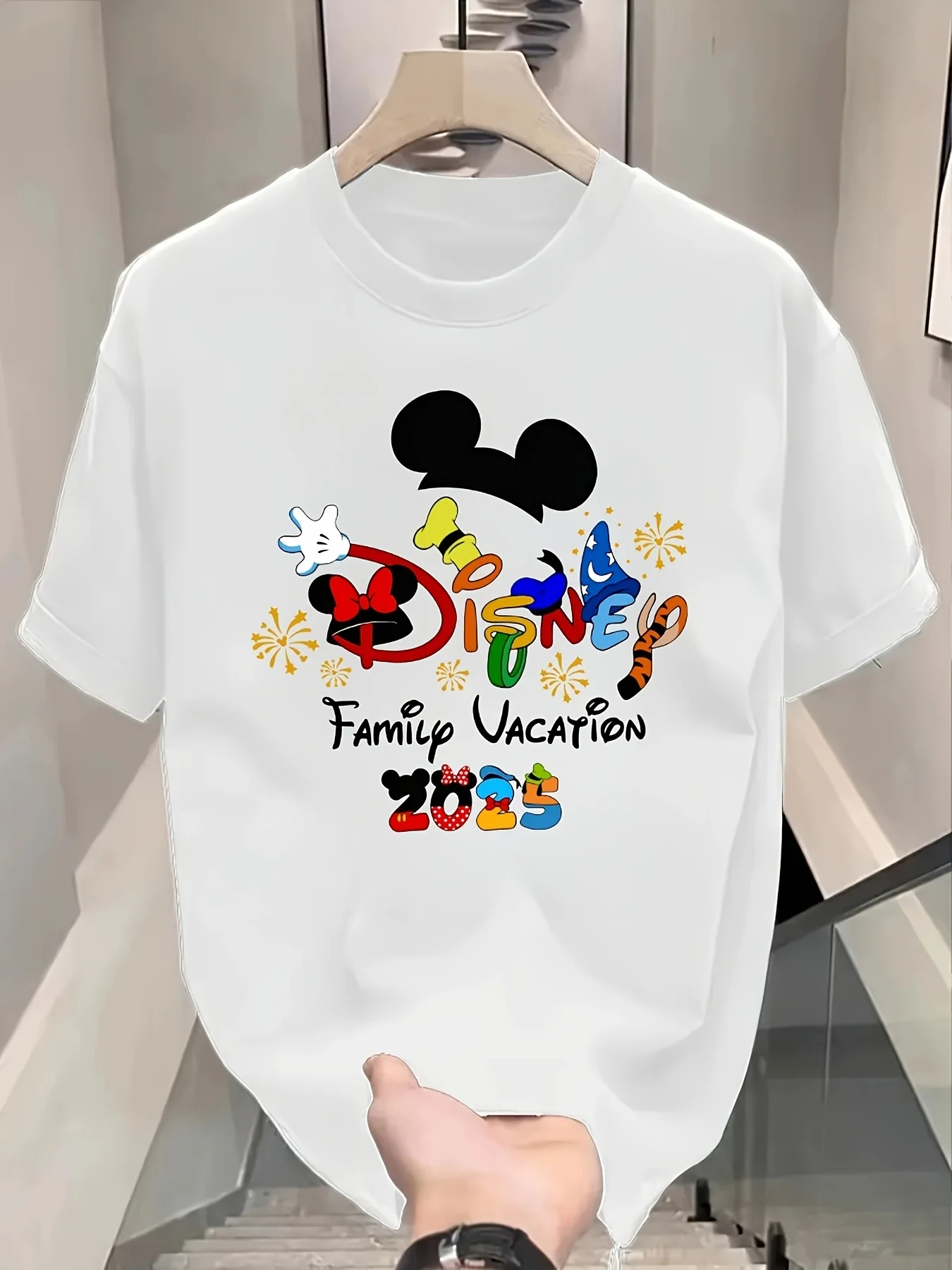 

Летняя футболка с изображением Микки Мауса для мальчиков и девочек, семейная одежда для родителей и детей, повседневная удобная одежда большого размера с короткими рукавами для мужчин и женщин