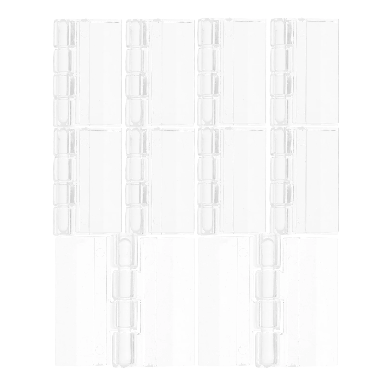 

10pcs Acrylic Small Transparent for Glass Cabinet Doors Drawers Furniture Wooden Small Hinges For Wooden Box Box Hardware