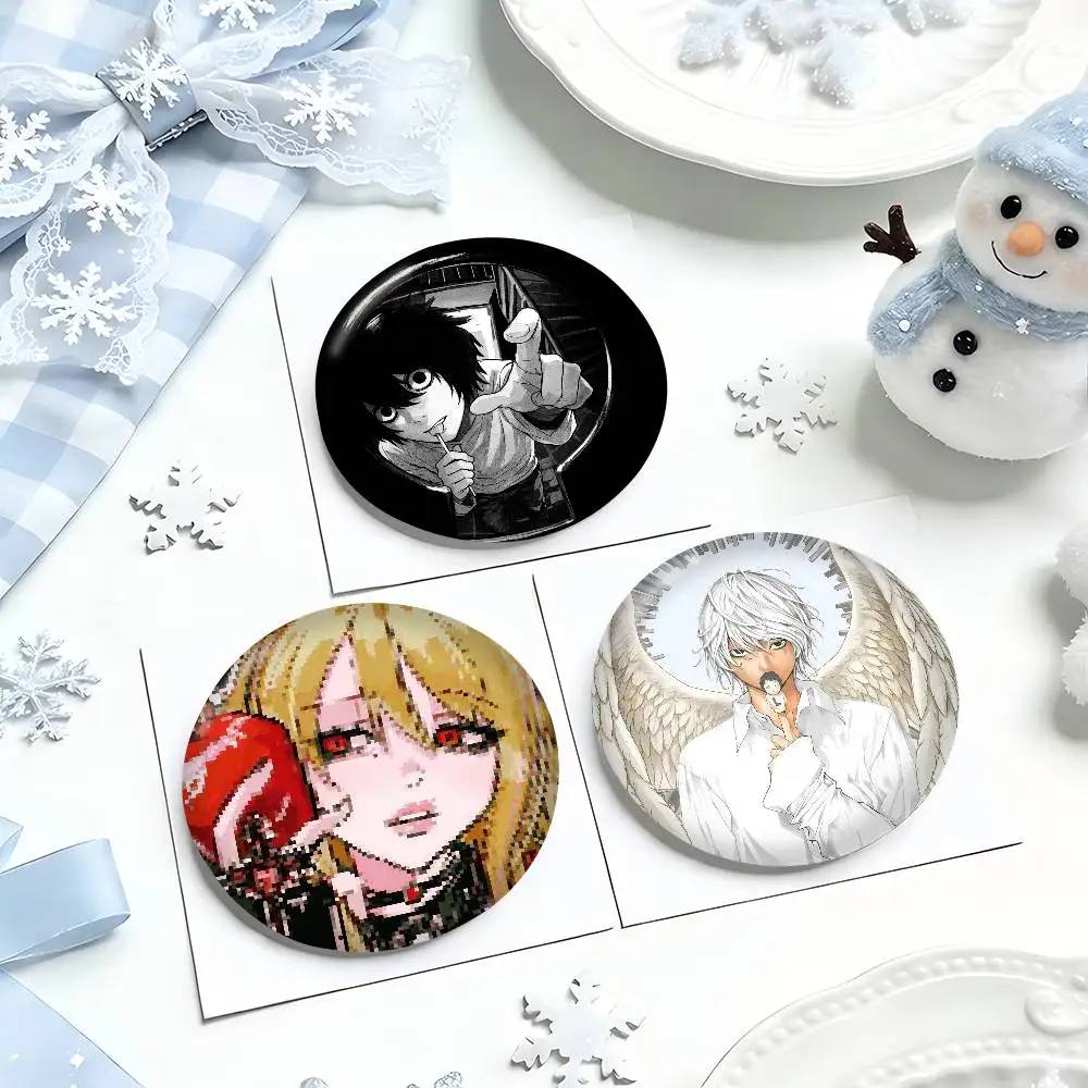 ANIME D-Death Nos-te-E Mixed Theme Round Button Badge Set Anime Cartoon Music Game Fashion Pins For Bags Clothes Accessories - view 4