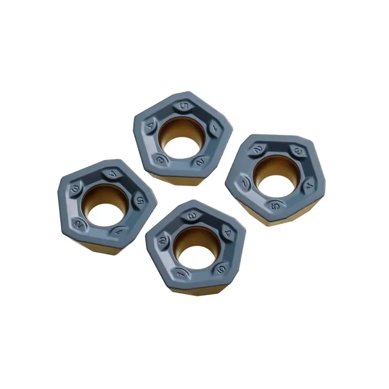 Wholesaler 419R-1405M-PM 419R-1405M-PH PVD Coated Hexagon Cemented Carbide Milling Inserts OEM High Performance High